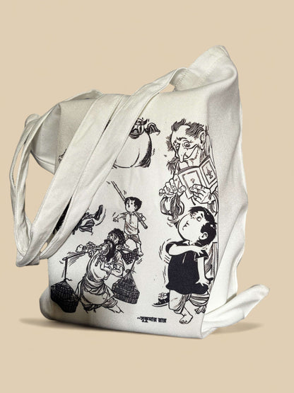 Abol Tabol - Tote Bags with Bengali Print