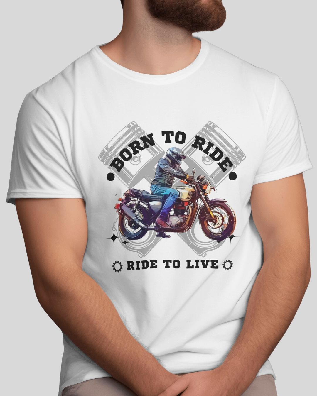 Born to Ride Motorcycle Casual Tshirt