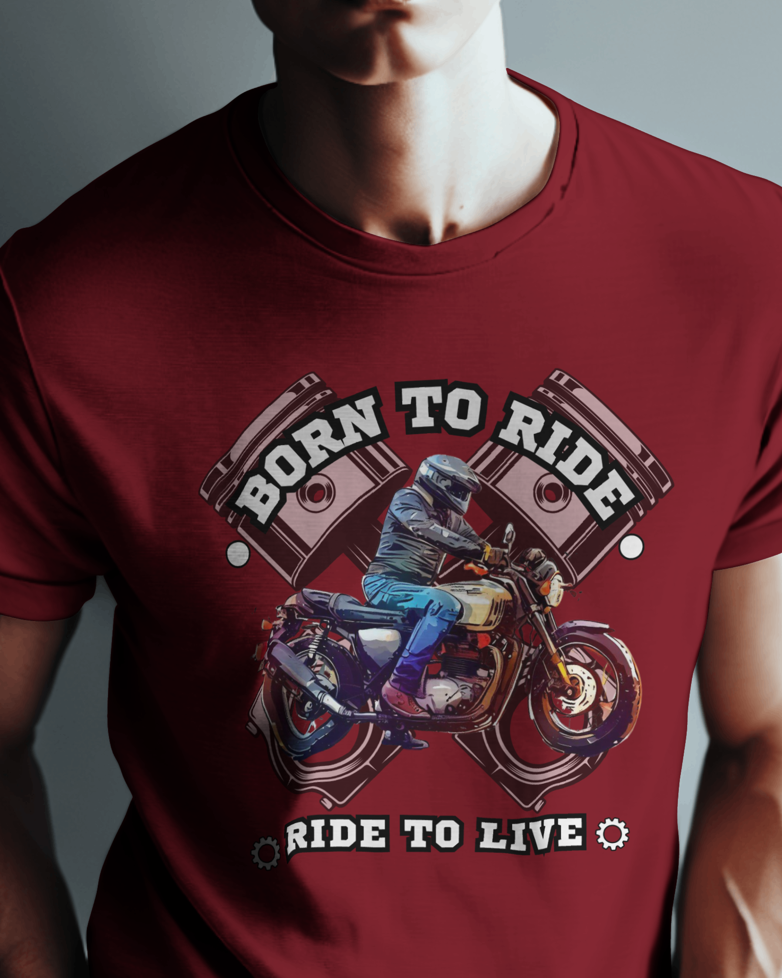 Born to Ride Motorcycle Casual Tshirt