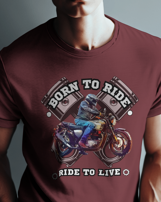 Born to Ride Motorcycle Casual Tshirt