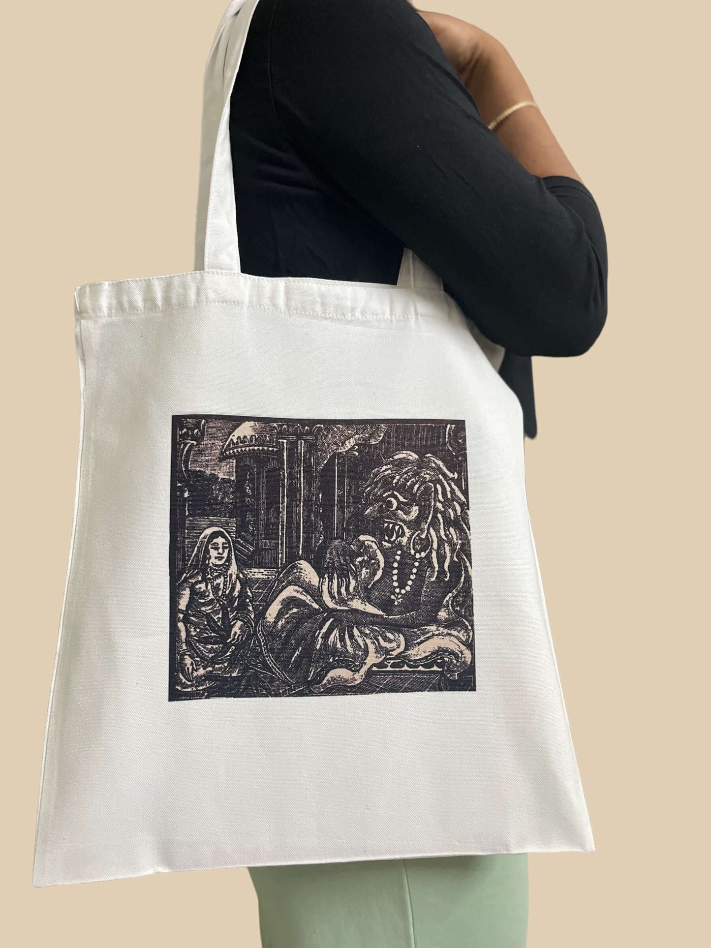 Thakumar Jhuli (B) - Tote Bags with Bengali Print