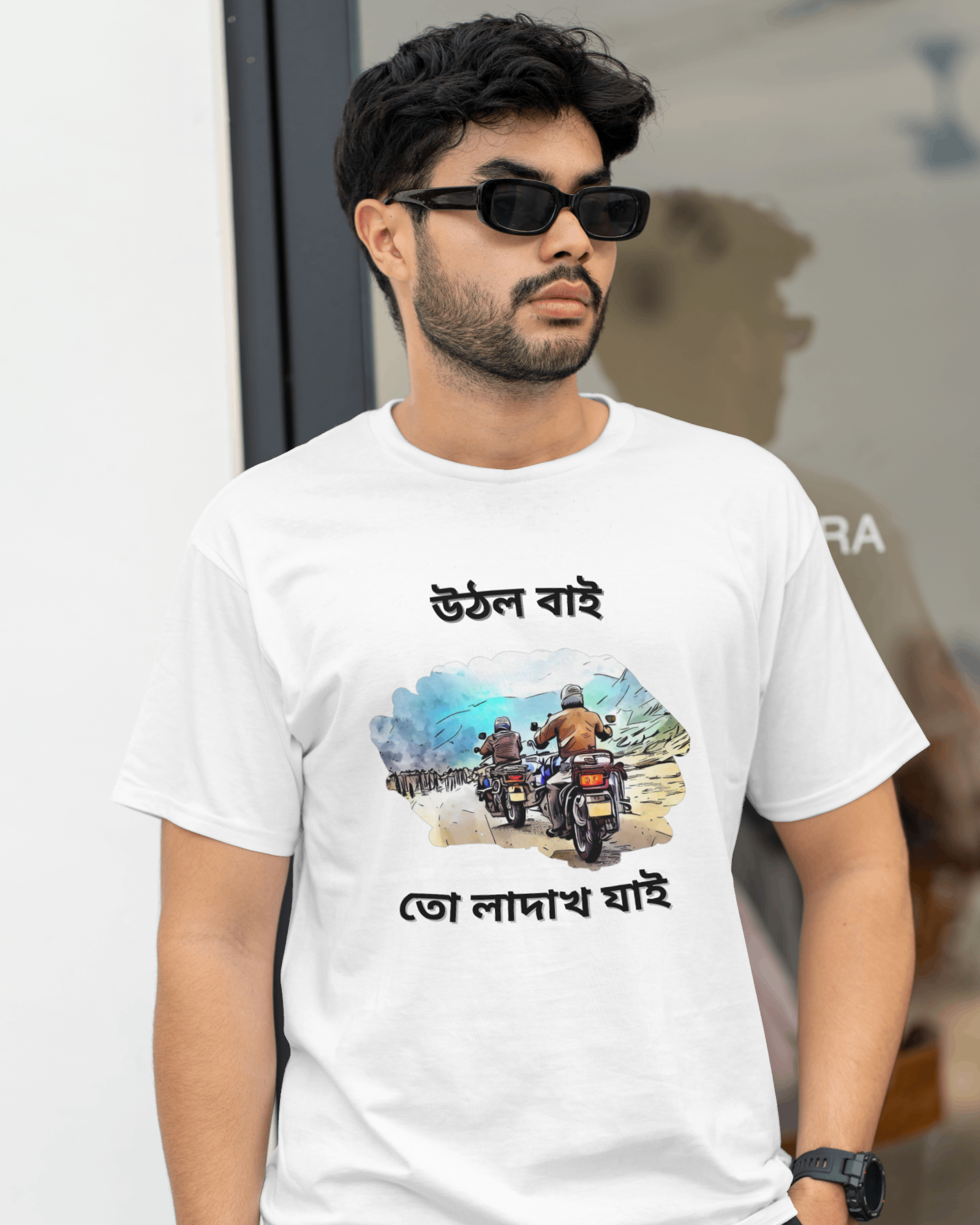 The hustlers Co Biker Bengali Tshirt